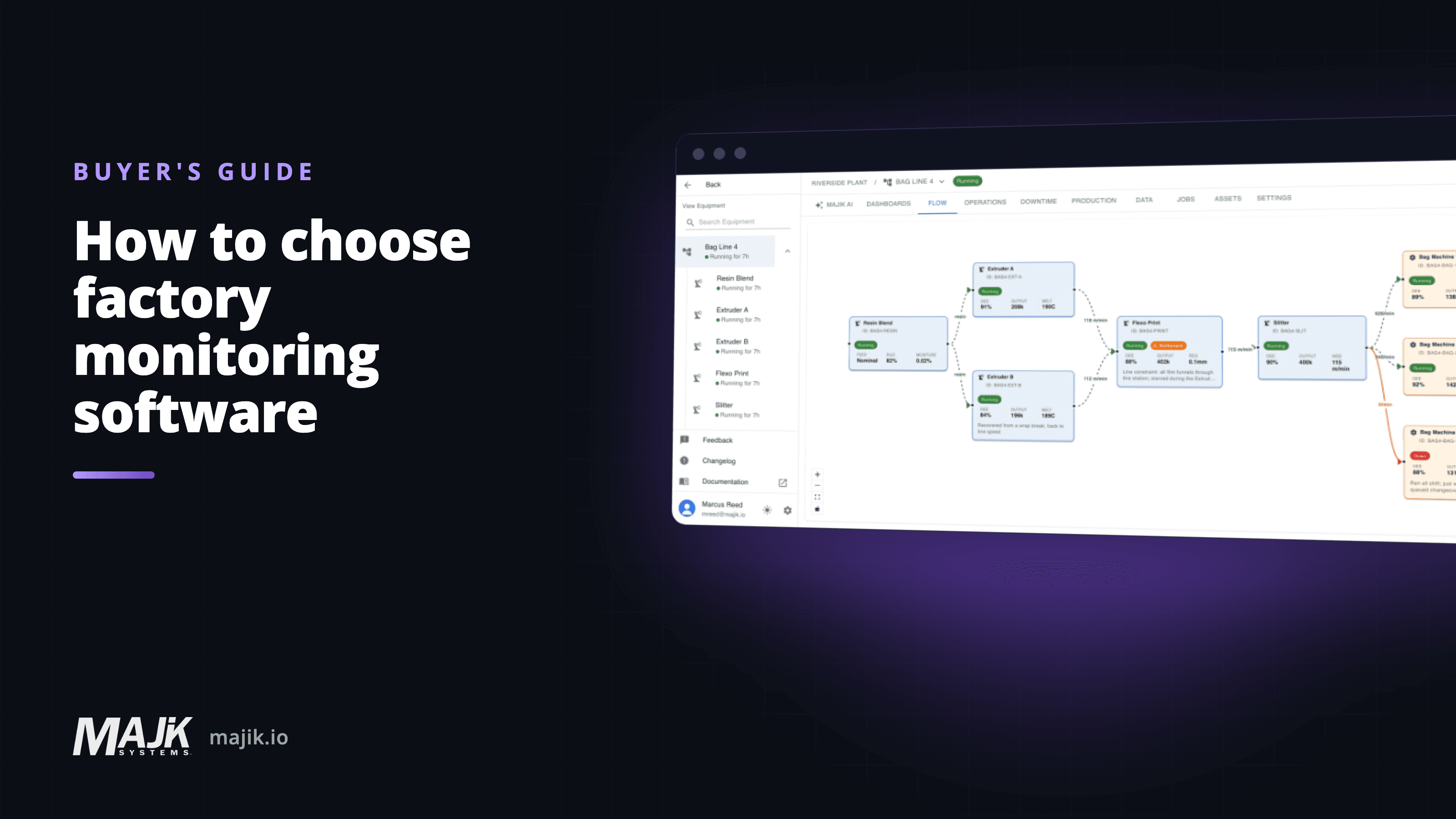 Factory monitoring software judged on connectivity, speed to data, and how far it scales